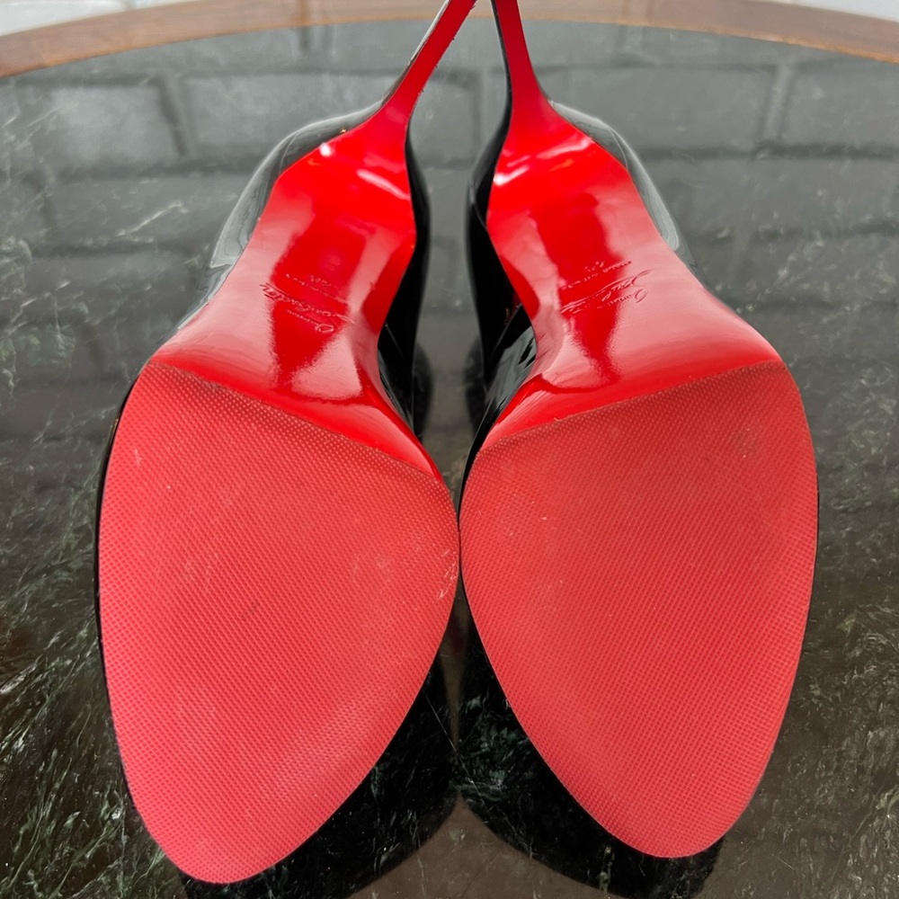 Christian Louboutin Very Prive Patent PeepToe Pumps perfect condition ❤️ - Picture 10 of 13